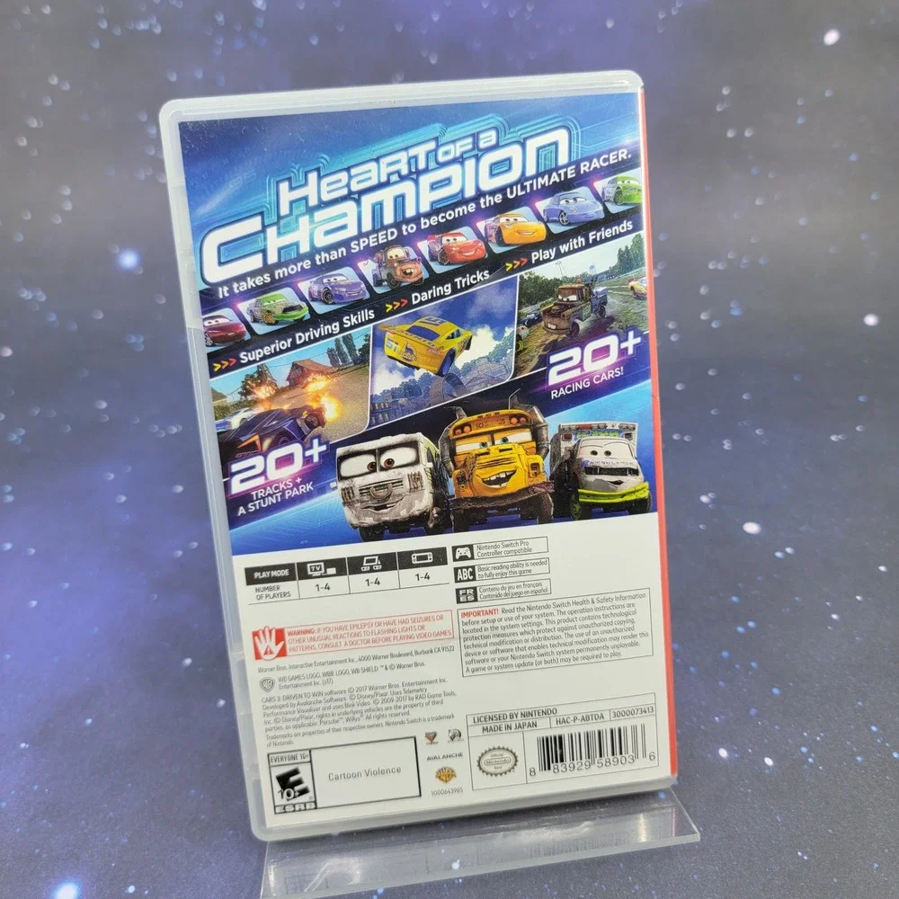 Cars 3 Driven to Win Nintendo Switch Racing Game Disney Pixar WB Games 2017